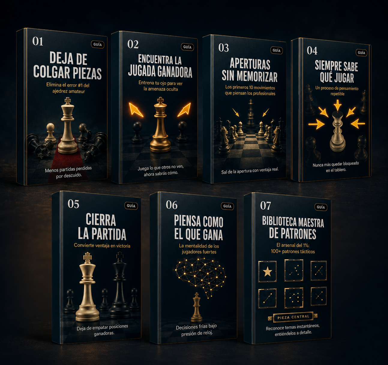 Kit Completo de Ajedrez — 7 guías digitales premium